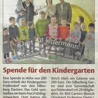 06. März 2016 Spendenübergabe für den Kindergarten Frielendorf