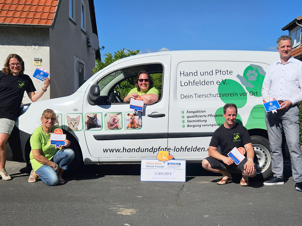 Tierschutz Platz 1: Hand und Pfote Lohfelden e. V. für das Projekt „Tierärztliche Versorgungen und Kastrationen der wild lebenden Hauskatzen“