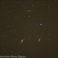 Die Galaxiengruppe Leo-Triplett im Sternbild Löwe.
