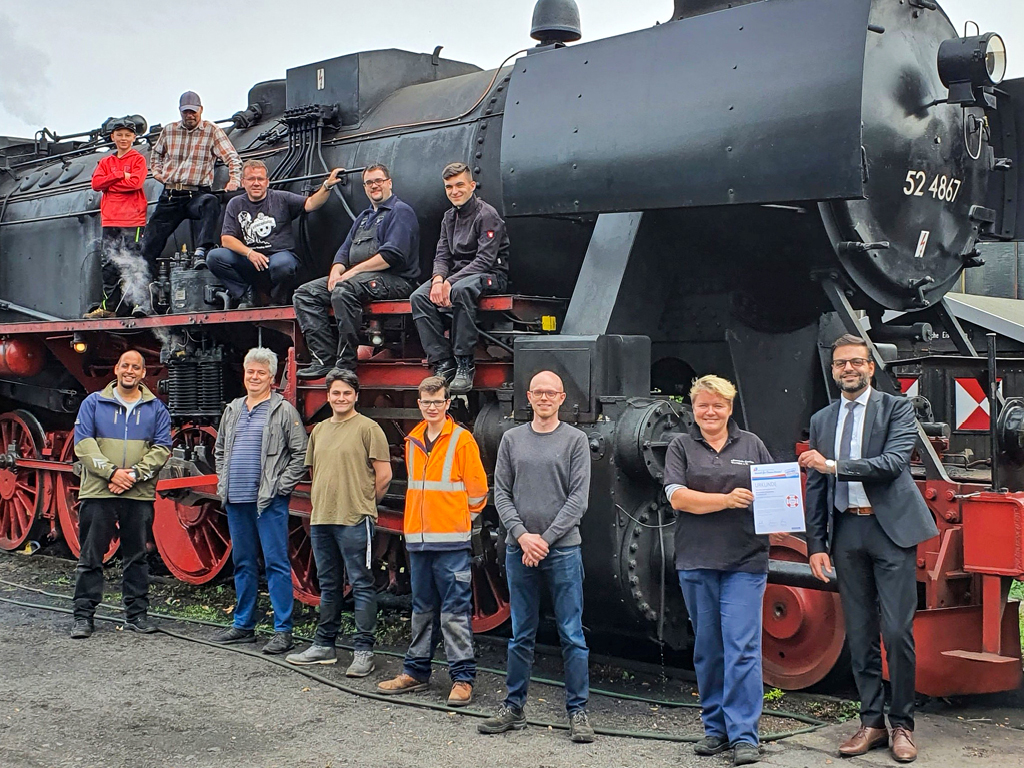 Kultur Platz 1: Historische Eisenbahn Frankfurt e.V. mit dem Projekt „Betriebsfähiger Erhalt unserer Dampflok!“